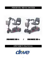 Preview for 1 page of Drive PHOENIX HD 3 Owner'S Manual