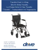 Drive Travelite Chair In A Bag Owner'S Handbook Manual preview