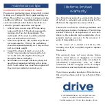 Preview for 3 page of Drive TS19 Manual