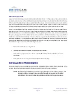 Preview for 2 page of DriveCam Event Recorder Installation And Testing Instructions