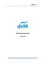 Preview for 1 page of drM SPC100 Quick Start Manual