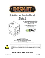 Preview for 1 page of Drolet Austral II DB03031 Installation And Operation Manual