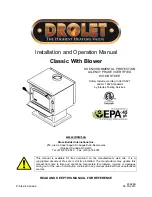 Drolet Classic Installation And Operation Manual preview