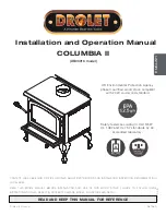 Предварительный просмотр 1 страницы Drolet COLUMBIA II Installation And Operation Manual