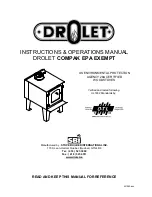 Drolet COMPAK EPA EXEMPT DB03060 Instruction & Operation Manual preview