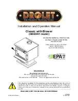 Предварительный просмотр 1 страницы Drolet DB03081 Installation And Operation Manual