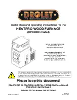 Preview for 1 page of Drolet HEATPRO DF03000 Installation And Operating Instructions Manual