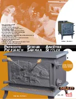 Drolet Heavy-duty Controlled-Combustion Stove Technical Data предпросмотр