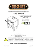 Предварительный просмотр 1 страницы Drolet Spark DB03400 Installation And Operation Manual