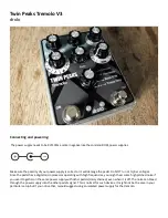 Drolo Twin Peaks Tremolo V3 User Manual предпросмотр