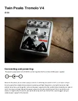 Drolo Twin Peaks Tremolo V4 Manual предпросмотр