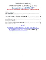 Preview for 1 page of Drone-Clone Xperts QuadAir EXTREME Instruction Manual