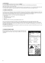 Preview for 2 page of DROPSA 2451011 User And Maintenance Manual