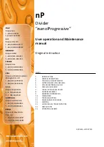 Preview for 1 page of DROPSA nano Progressive User Operation And Maintenance Manual