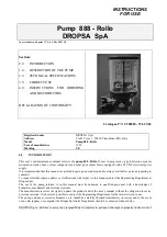 Preview for 1 page of DROPSA Rollo 888 Instructions For Use Manual