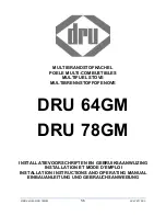 Preview for 1 page of Dru 64GM Installation Instructions And Operating Manual