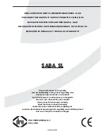 Dru Saba SL Installation Instructions And User Manual предпросмотр