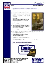 Предварительный просмотр 6 страницы Drucegrove Equator User Manual