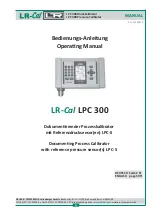 DRUCK & TEMPERATUR Leitenberger LR-Cal LPC 300 Operating Manual preview