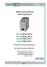 DRUCK & TEMPERATUR Leitenberger LR-Cal PYROS 140-1L Operating Manual preview