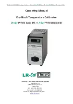 DRUCK & TEMPERATUR Leitenberger LR-Cal Pyros Basic 375 Operating Manual preview