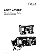 Предварительный просмотр 1 страницы Druck ADTS 405 R/F Instruction Manual