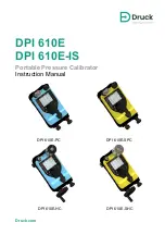 Druck DPI 610E Instruction Manual preview