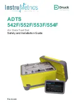 Druck InstruMetrics ADTS542F Safety And Installation Manual preview