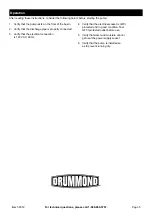 Preview for 5 page of Drummond 58012 Owner'S Manual & Safety Instructions