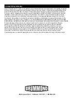 Preview for 8 page of Drummond 58012 Owner'S Manual & Safety Instructions