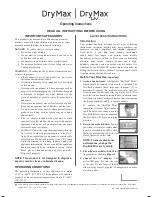 Preview for 1 page of Dry & Store DryMax Operating Instructions