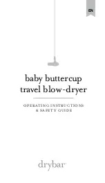 drybar Baby Buttercup 900-1025-4 Operating Instructions  & Safety Manual предпросмотр