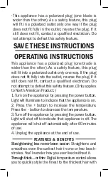 Preview for 5 page of drybar the brush crush 900-1595-4 Operating Instructions  & Safety Manual