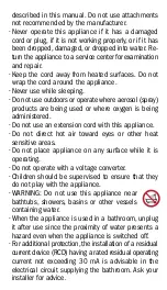 Preview for 3 page of drybar Tress Press Operating Instructions  & Safety Manual