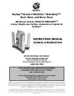 DryGuy Wide-Body DG00011 Instruction Manual предпросмотр