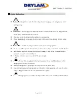 Preview for 7 page of Drylam LPV1200 DUO SYSTEM Instruction Manual