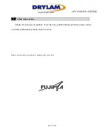 Предварительный просмотр 40 страницы Drylam LPV1200 DUO SYSTEM Instruction Manual