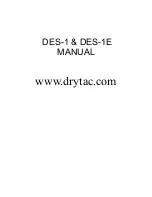 Предварительный просмотр 1 страницы Drytac DES-1 Manual