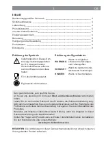 Предварительный просмотр 3 страницы DS Produkte 02212 Operating Instructions Manual