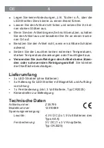 Preview for 6 page of DS Produkte 12310889 Instruction Manual