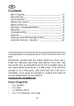 Предварительный просмотр 14 страницы DS Produkte F0359G Instruction Manual