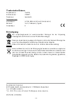 Предварительный просмотр 14 страницы DS Produkte TH-9701 Instruction Manual