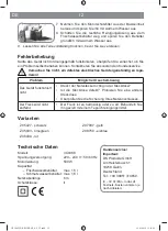 Предварительный просмотр 12 страницы DS Produkte VC9388 Manual