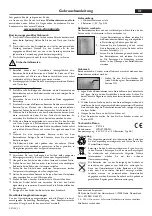 DS Produkte WDLST39B-FFL Operating Instructions preview