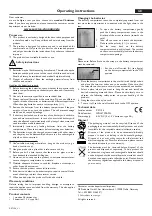 Preview for 2 page of DS Produkte WDLST39B-FFL Operating Instructions