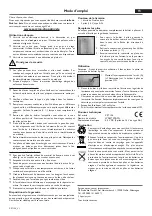 Preview for 3 page of DS Produkte WDLST39B-FFL Operating Instructions