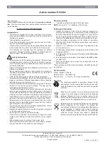 Предварительный просмотр 2 страницы DS Produkte XSCBL010-W Instructions