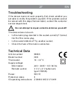 Предварительный просмотр 27 страницы DS 08655 Operating Instructions Manual