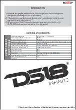 Preview for 6 page of DS18 BC60LP Owner'S Manual