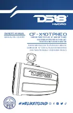 Preview for 1 page of DS18 CF-X10TPNEO Owner'S Manual